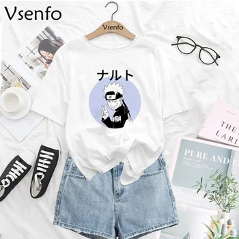 

Naruto Uzumaki T Shirt Women Harajuku Summer Short Sleeve Anime Graphic T Shirts 2020 Women's T-shirt Clothing Dropshipping
