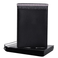 10 шт/18 размеров черный полиэтиленовый пакет для почтовых отправлений, мягкий конверт, самоуплотняющийся пакет для почтовых отправлений, пузырьковый конверт для доставки, почтовый пакет