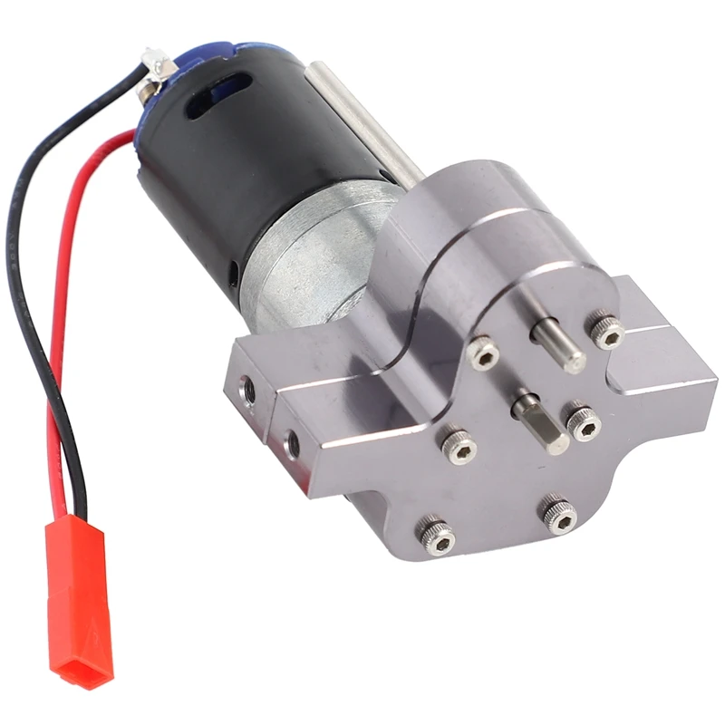 JVSISM 370 Brushed Motor+Alloy Heat Sink Gear Box Set with Steel Gears for WPL Henglong C14 C24 B14 B24 B16 B36 4X4 6X6 Upgraded Parts,Grey JVSISM 370 Brushed Motor+Alloy Heat Sink Gear Box Set with Steel Gears for WPL Henglong C14 C24 B14 B24 B16 B36 4X4 6X6 Upgraded Parts,Grey