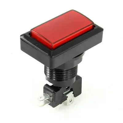 

Game Machine Red Head Momentary 5P Rectangle Button Micro Switch SPDT