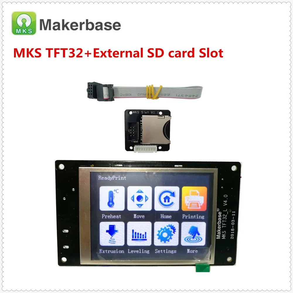 Сенсорный экран MKS TFT 32 В 4 0 + слот модуль расширения SD карты брызговые ЖК дисплеи