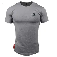 2021 nowa markowa odzież fitness Running t shirt mężczyźni O-neck t-shirt bawełna kulturystyka koszulki sportowe topy gym men t shirt 2