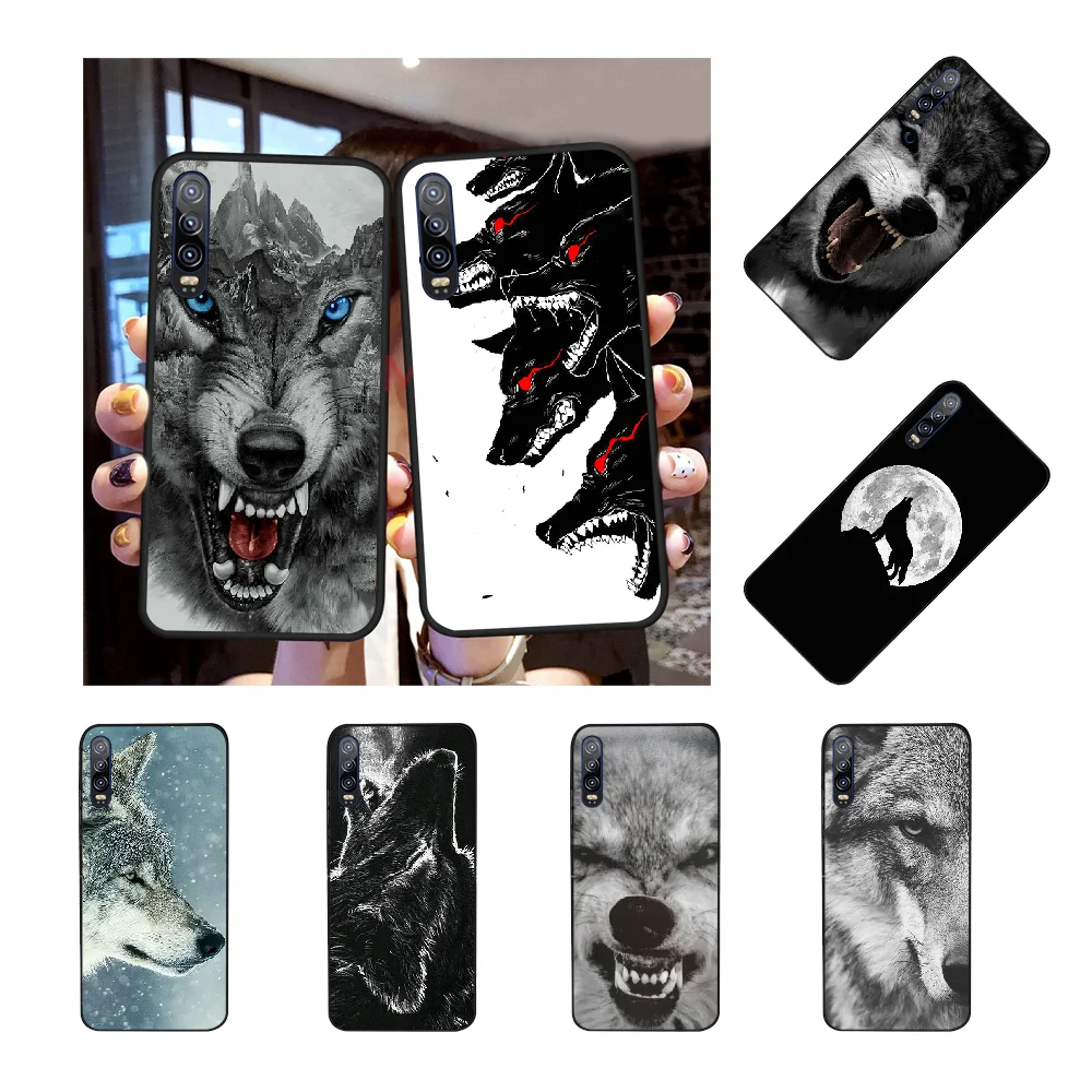 NBDRUICAI The Wolf Fierce чехол черный мягкий для телефона Huawei P30 P20 P10 P9 P8 Mate 20 10 Pro Lite |