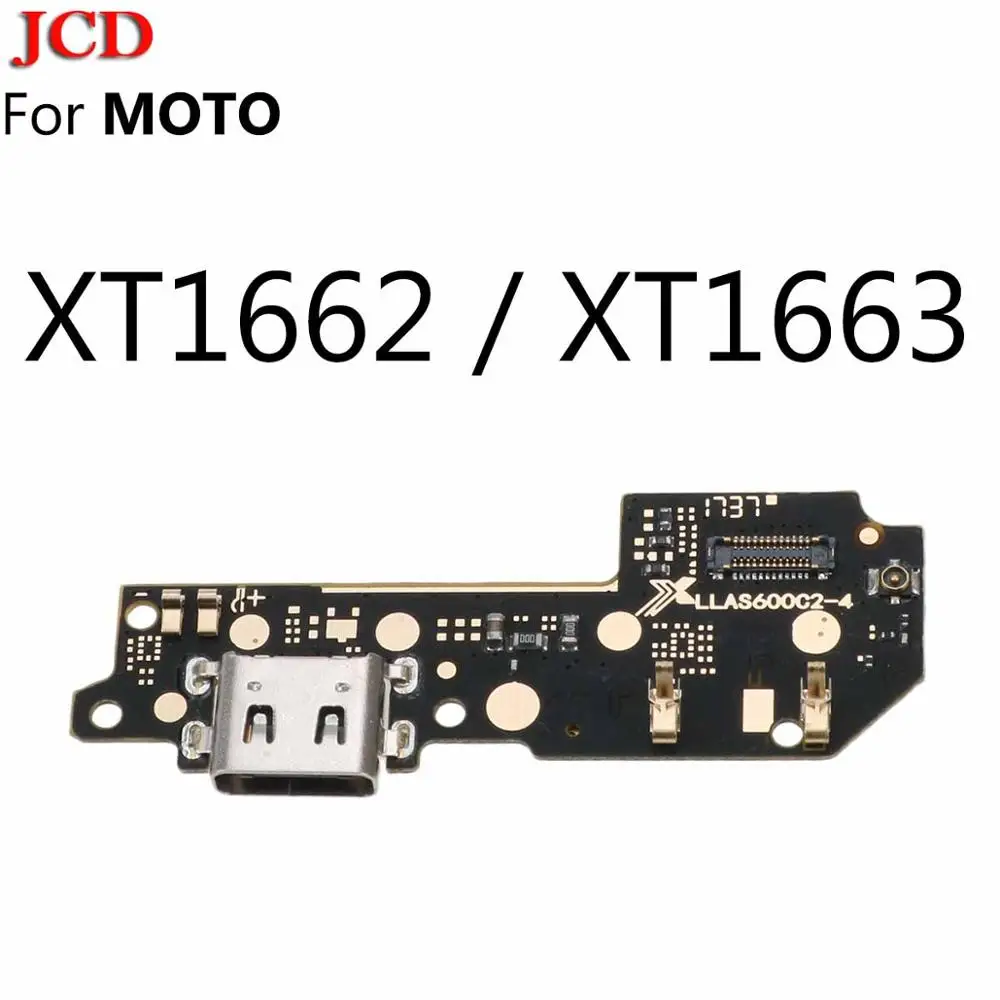 JCD для Moto M зарядный порт разъем платы части гибкий кабель с микрофоном микрофон для Motorola E3 E4 E4 Plus E5 E5 Plus G6 Play - Цвет: XT1662 XT1663