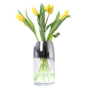 

Creative Gray Glass vase Transparent glass terrarium Decoration Crafts flower vases for weddings home decoration accessories