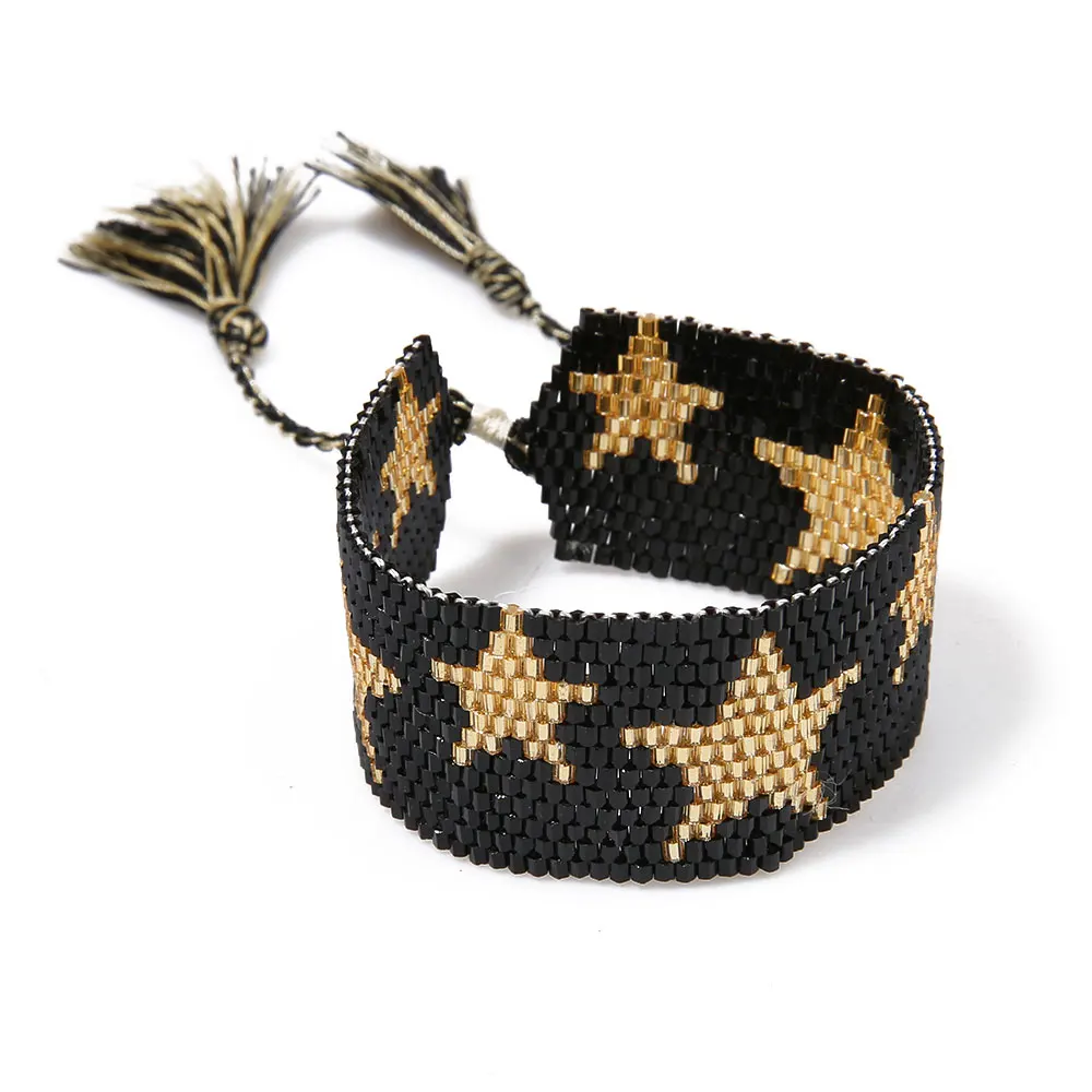 SHINUSBOHO, модные женские браслеты Delicas, браслеты MIYUKI, ювелирные изделия на день рождения, Браслеты Lucky Eye, мужские браслеты со звездами, Прямая поставка - Окраска металла: M-B0088-A