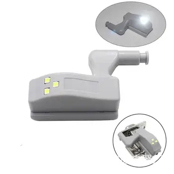 

New 10/20Pcs 0.25W Universal Under Cabinet LED Light Cupboard Closet Wardrobe Inner Hinge LED Sensor Light Kitchen Night Light