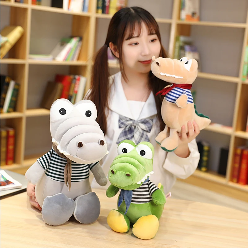 

30-70cm Cute Cartoon Crocodile Stuffed Animal Doll Standing Posture Big Eyes Crocodile Plush Toys Kids Birthday Gift For Boy
