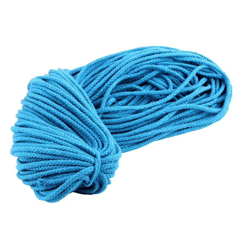 Cotton Rope Cords 100 Meters 5mm Craft Decorative Twisted Thread DIY handmade Accessories home Decoration Cord