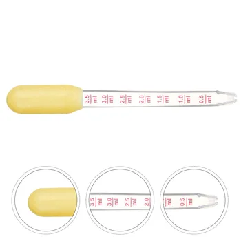 

2pcs Baby Pipette Liquid Food Dropper Safe PP Medicines Dropper Device (Yellow)