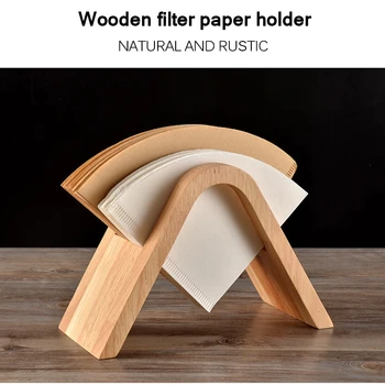 

Hand Drip Coffee Filter Paper Holder Storage Rack V60 Coffee Filter Container Dispenser Display Stand for Cafe Office Home Maker
