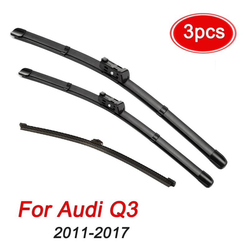 Щетки стеклоочистителя передние и задние для Audi Q3 MK1 2011 - 2017 2016 24 + 20 16 дюймов |