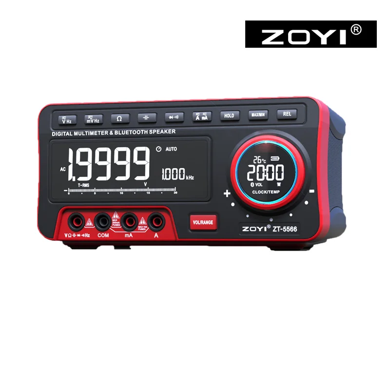 Цифровой мультиметр ZOYI ZT-5566 Mini настольный цифровой с Bluetooth 19999 отсчетов вольтметр