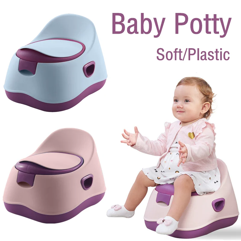 Orinal infantil de entrenamiento para bebé, seguro para niños orinal, asiento de entrenamiento, silla, maceta suave de plástico para carretera
