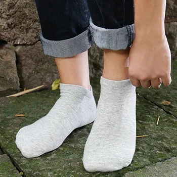 

Solid color Socks men's cotton summer men invisible socks ankle socks men summer breathable thin male boat socks
