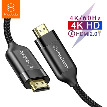 

Mcdodo HDMI Cable 4K 60HZ HDMI To HDMI 2.0 Extension Splitter for TV Switch Projector Laptop Office Audio Video 3D Data Cable