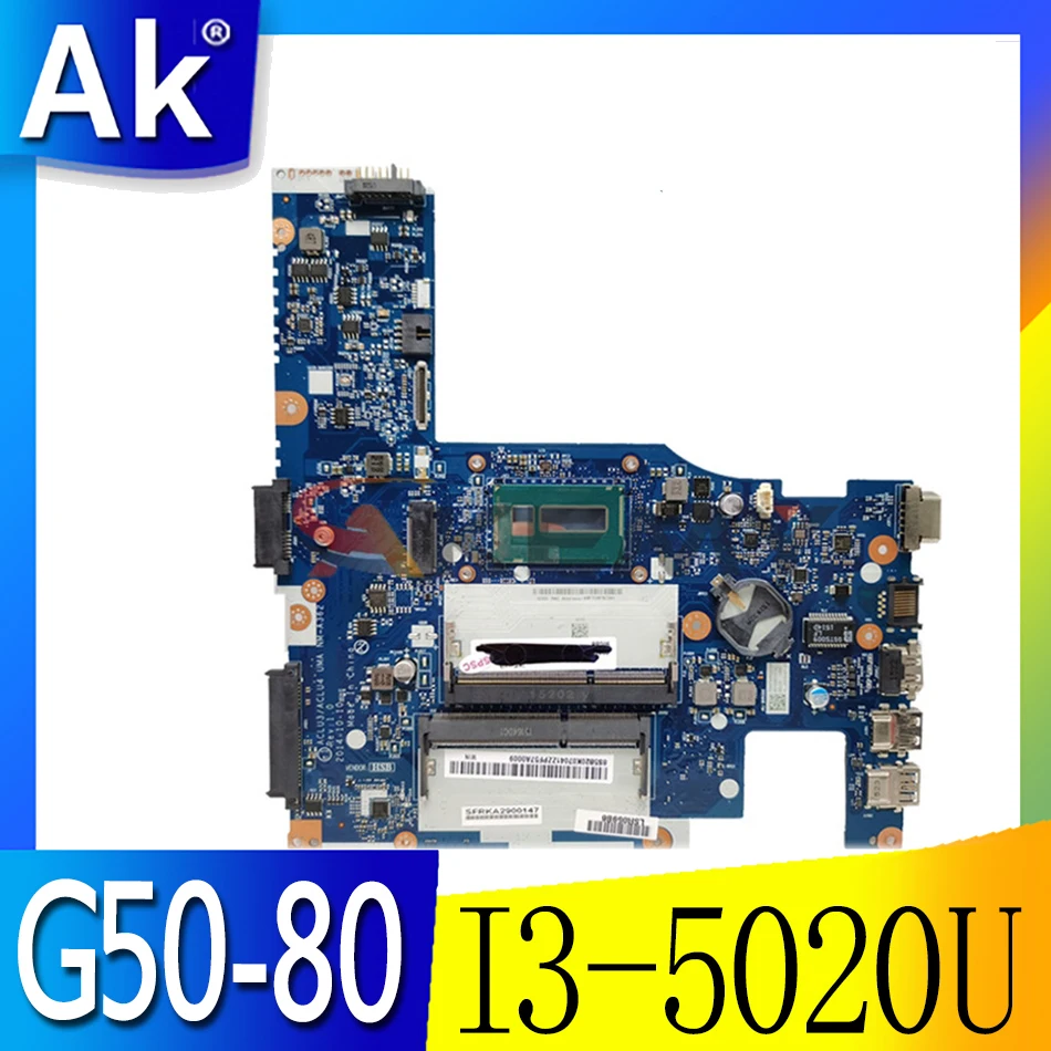 Akemy ACLU3 ACLU4 NM-A362 основная плата для lenovo G50-80 Материнская ноутбука SR240 I3-5020U полный