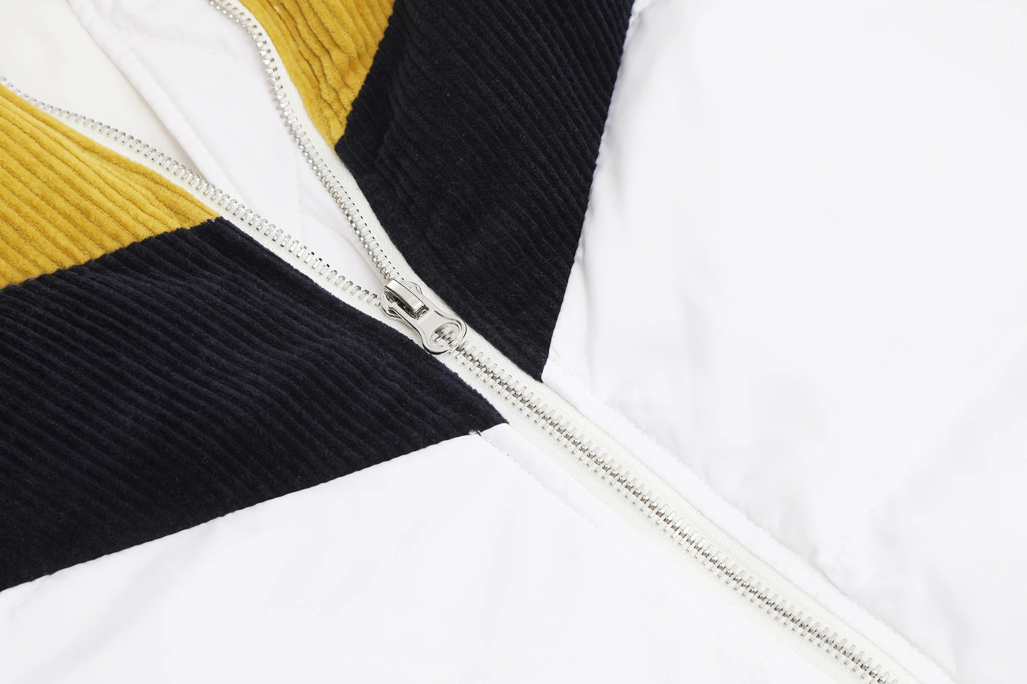 SAM'S TREE White Solid Patchwork Straight Hoodies Warmness Down Coat Women Winter Drawstring Split Oversive Female Outwears