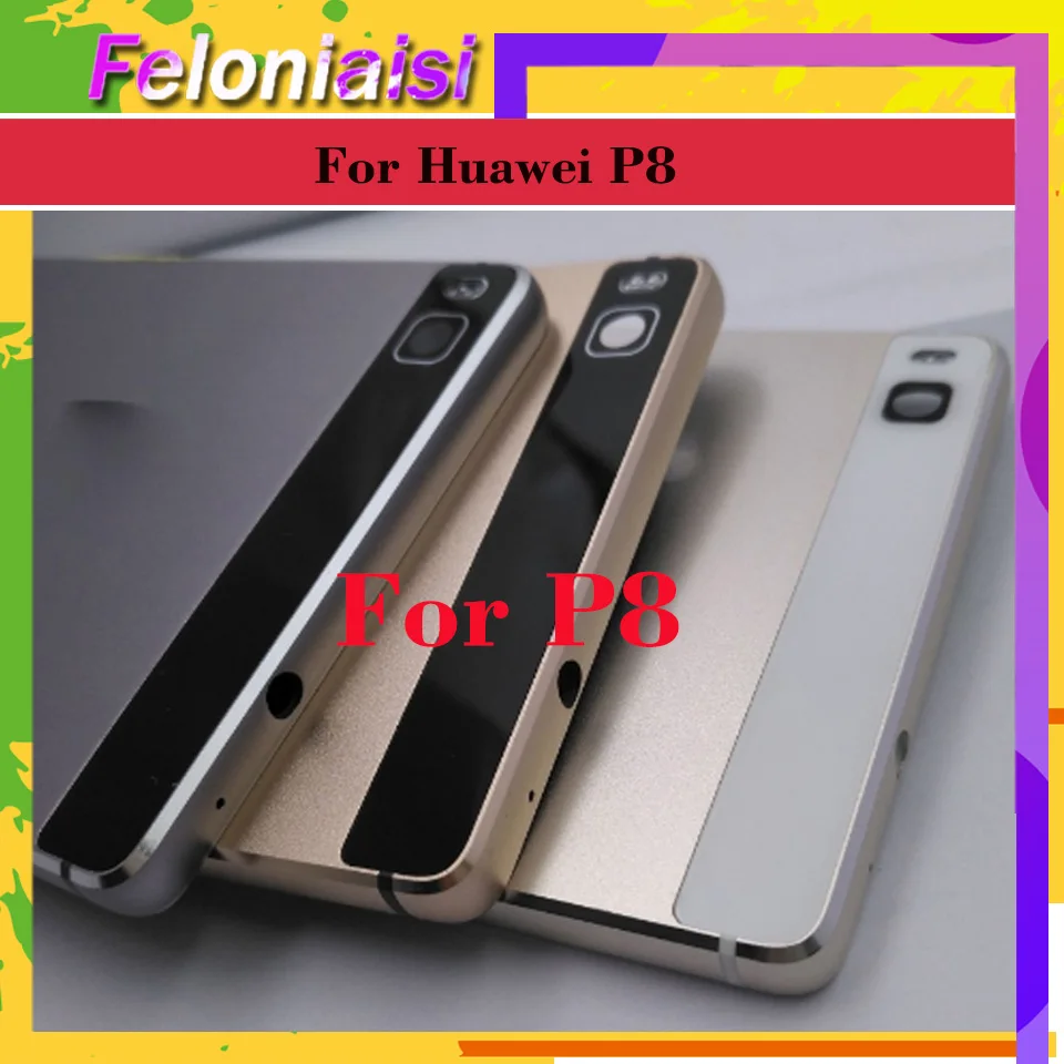 Для huawei P9 EVA-L09 EVA-L19 EVA-AL00 Корпус Батарея крышка отсека задняя корпуса Рама+ отпечатков пальцев Сенсор гибкий кабель