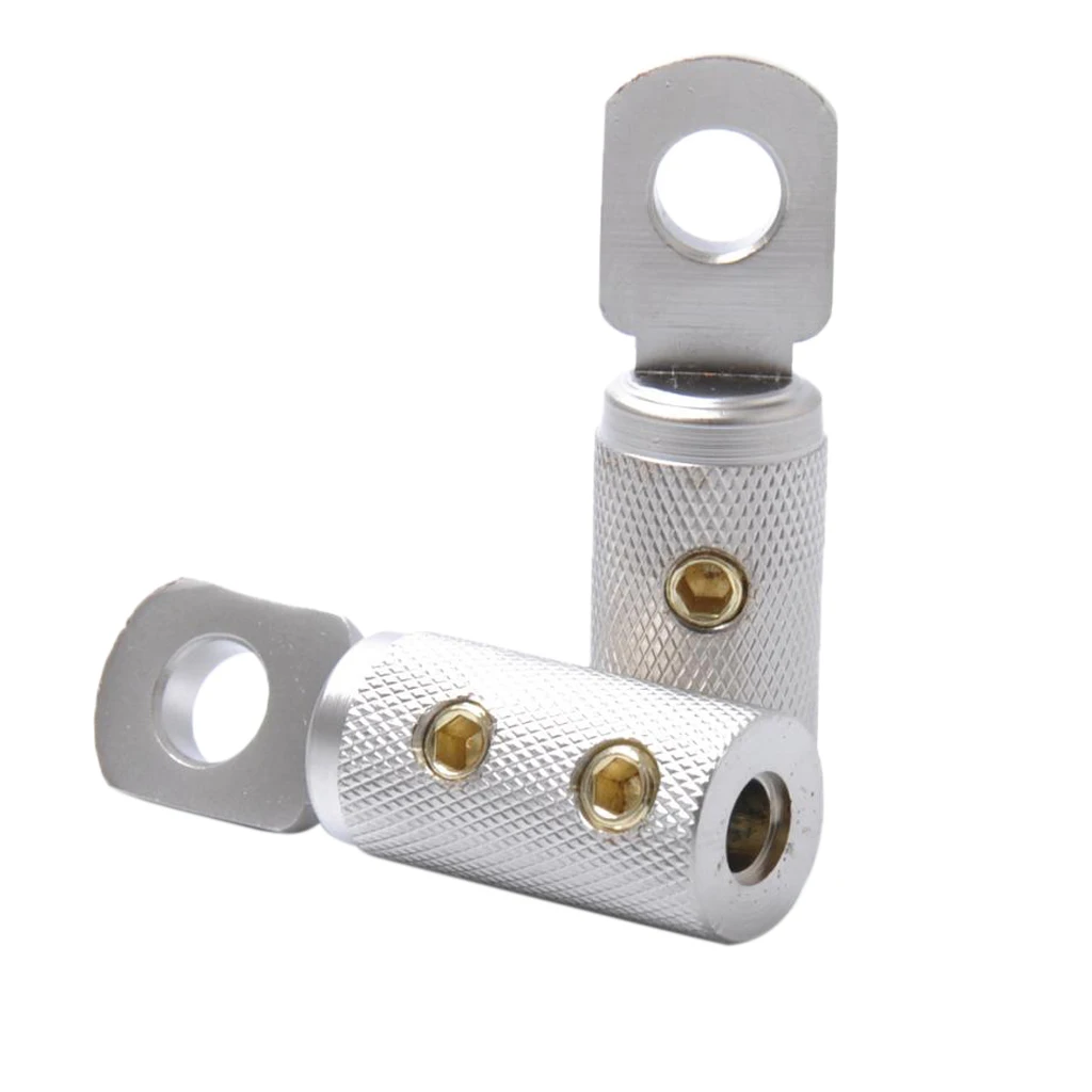 1 Pair 8AWG Audio Speaker Electrical Butt Connector Terminal Wire Connection