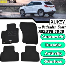 Tapis de sol de voiture pour Mitsubishi ASX RVR Outlander Sport 2010 – 2019 LHD, doublure en Nylon et caoutchouc, support avant et arrière