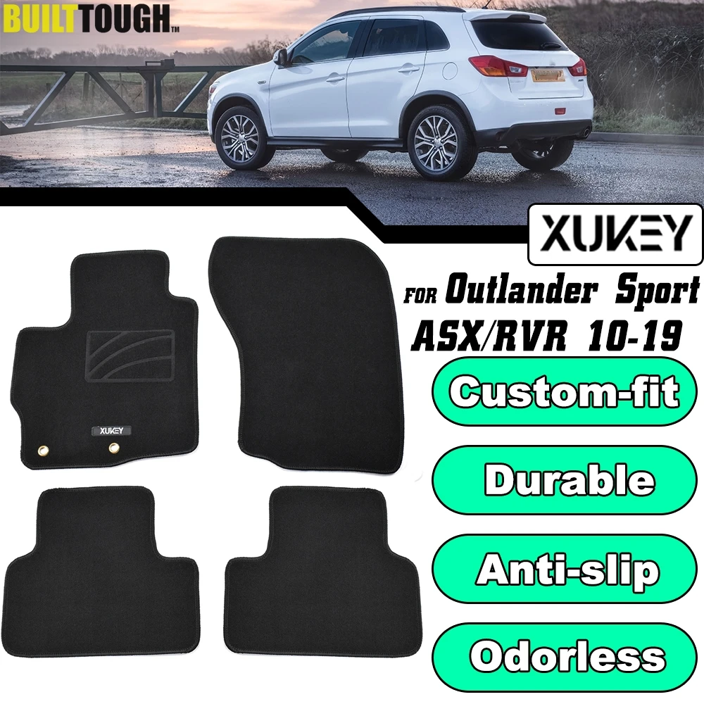Для Mitsubishi ASX RVR Outlander Sport 2010 2019 LHD автомобильные коврики для ковров подкладка из