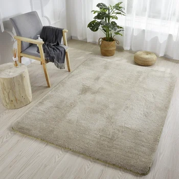 

Long Plush Area Rug Super Soft Indoor Modern Decorative Anti-Skid Fluffy Cozy Floor Mat Carpet For Living Room Bedroom Decor