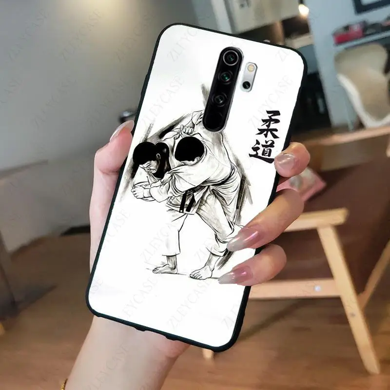 xiaomi leather case glass Japan aikido Judo Fitness Phone Case for redmi note8pro note7 note5 note6pro 7 7A 8 8A Note8T note9s note9pro Cellphones xiaomi leather case custom