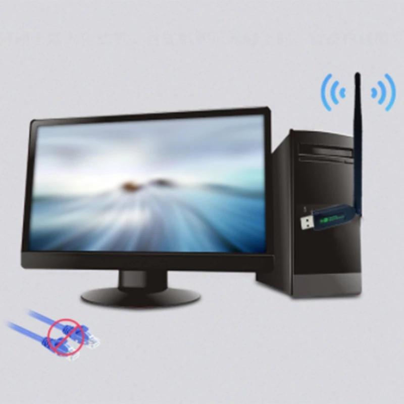 2,4G USB Wifi адаптер 150 Мбит/с 5DBi WiFi беспроводная сетевая карта MTK7601 Wifi ключ для Windows Vista/XP/2000/7/8/10