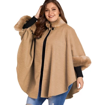 

5XL Plus Size Jacket Women Single Button Irregular Ladies Jackets Winter Casual Coat Women Fur Collar Streetwear chaqueta D25
