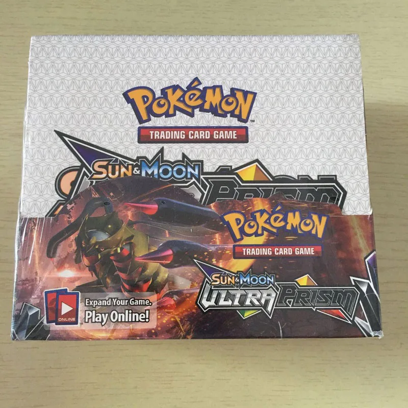 36 упаковок в коробке Pokemon TCG: Sun& Moon Sm11, подвесной светильник, герметичная коробка, набор коллекционных торговых карточек, игрушки для детей - Цвет: ULTRA PRISM