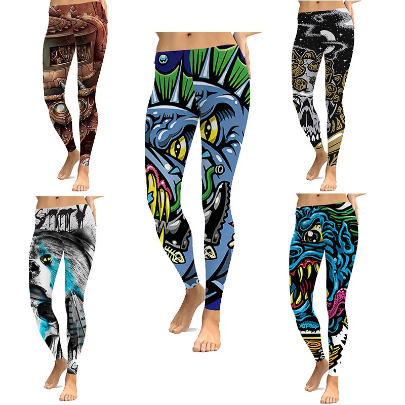 

Cosmic Starry Sky Digital Printing WOMEN'S Pants Cartoon Series Europe And America Color Slim Fit Leggings Sports Yoga Pants Out