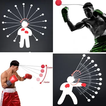 

Boxing Reflex Speed Boxing Ball MMA Sanda Reaction Strength Training Ball Boxing Muay Thai Exercise Hot sports