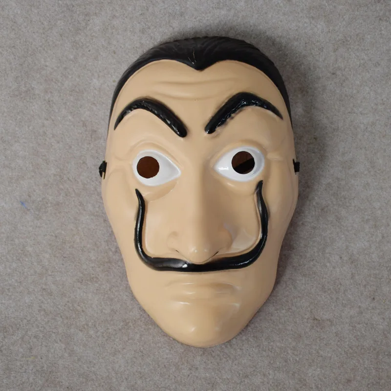 

5 Lot Money Heist The House of Paper La Casa De Papel Cosplay Costume Halloween Masquerade Mask Salvador Dali Cosplay Movie Mask
