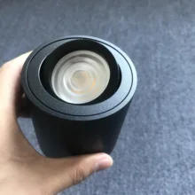 Регулируемый светодиодный круглый поверхностного монтажа Trimless вниз светильник GU10 цилиндр захвата потолочный Точечный светильник Спальня лампы GU 10 фитинг