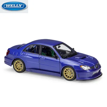 

WELLY 1:24 SUBAU IMPREZA WRX STI Die-casting Simulation Alloy Car Model Collection Gift Ornaments Metal Toys for Kids