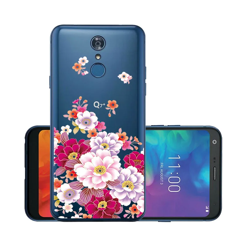 5," чехлы для телефонов LG Q7 силиконовый прозрачный Футляр Мягкий ТПУ чехол для Funda LG Q7 Plus LG Q7 alpha LG стиль/L-03K сумки бампер - Цвет: W003