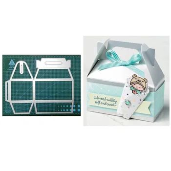 

2019 New 3D Fancy Cake Candy box Frame Metal Cutting Dies Craft Knife Scrapbooking Die Cuts Decor Embossing Stencils Card Making