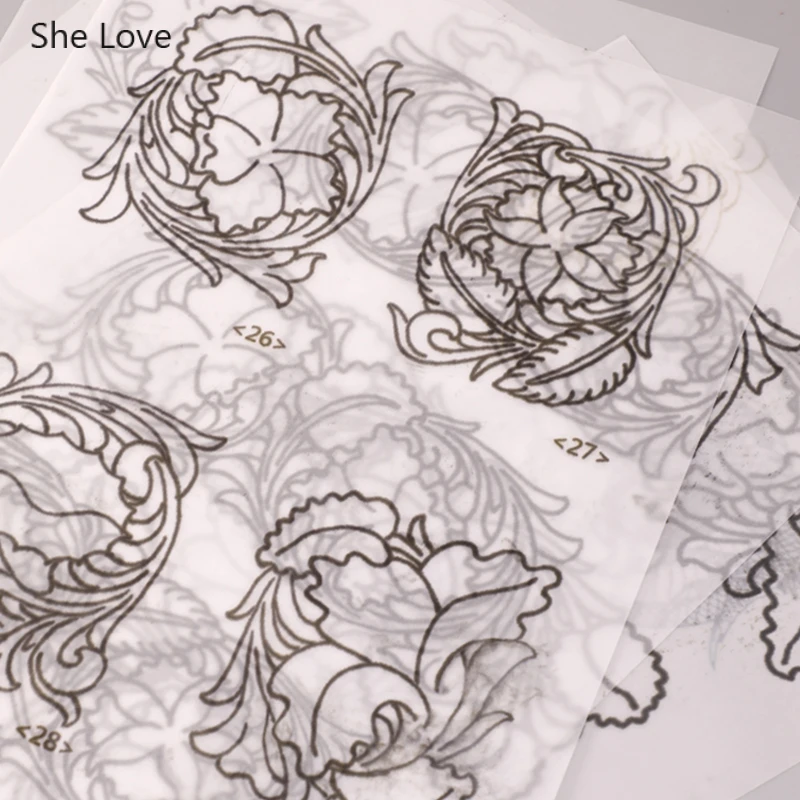She Love, 5 шт./лот, A4, кожа, резьба, переводная бумага, сделай сам, кожа, растение, дубление, бумага, ремесла, украшение дома