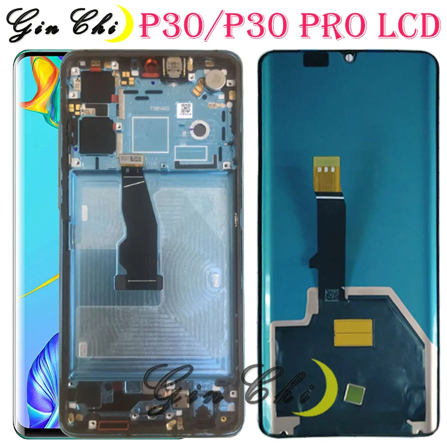 huawei P30 ЖК-дисплей с сенсорным экраном дигитайзер huawei P30 pro ЖК с рамкой VOG-L29 VOG-L09 Запчасти для дисплея
