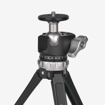 

D-25 CNC Machining Double Notch Ball Head Mini Ball Head Low Center of Gravity for Tripod Monopod for Canon Nikon Sony DSLR