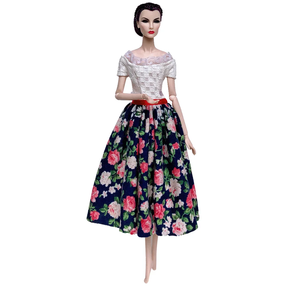 NK смешанный стиль принцесса Кукольное свадебное платье вечерние платья модная юбка платье для куклы Барби модный дизайн наряд подарок игрушки JJ - Цвет: Not Include Doll   C