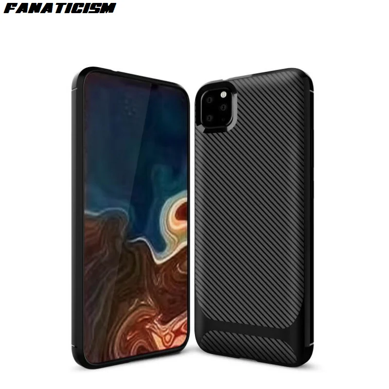200 шт Новое углеродное волокно мягкий резиновый силиконовый чехол для iphone XR X XS Max 7 8 Plus XIR XI Max Гибридный ТПУ чехол для телефона