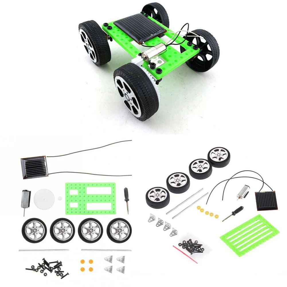 

Mini Car Sun Power Solar Car DIY Kids Scientific Assembled Chirldren Intelligence Educational Toy