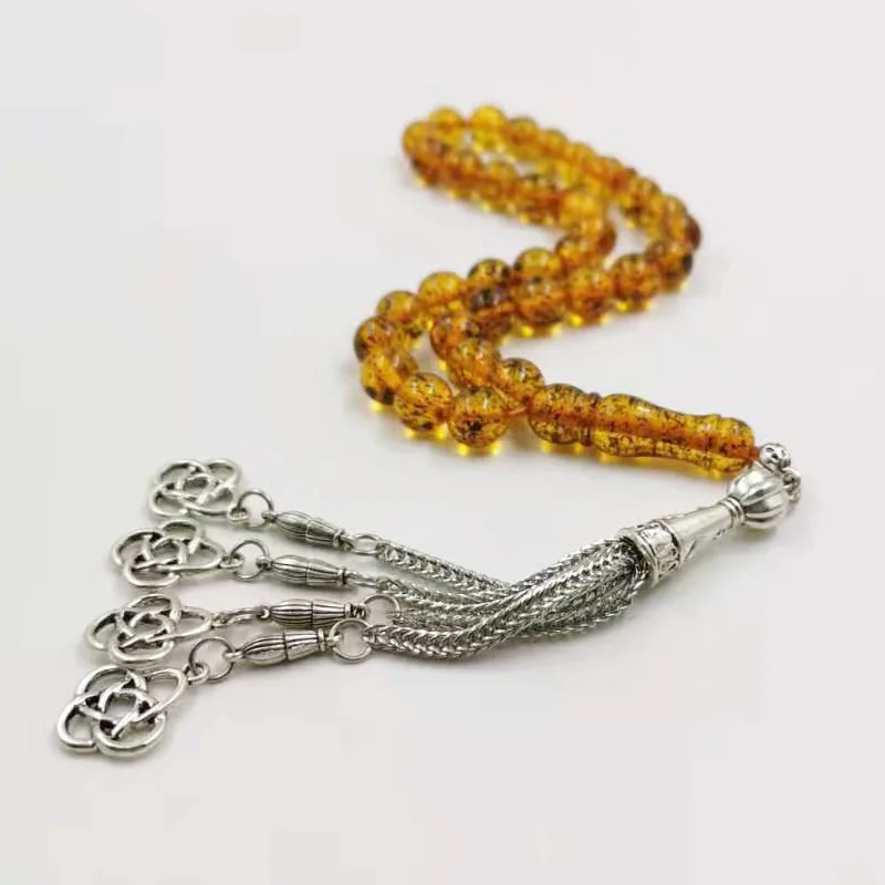 Аромат смолы tasbih 33 бусины подарок Рамадан для ИД мусульманские четки исламский браслет ювелирные изделия аксессуары Misbaha