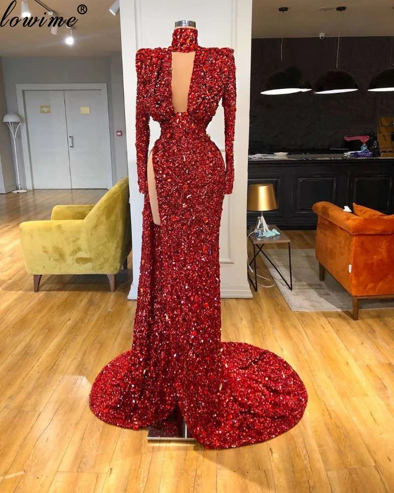 Sparkly Crystals Celebrity Dresses 2020 