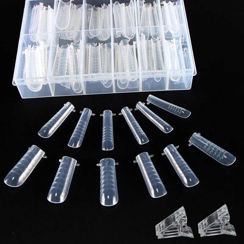 Molde de Gel de construcción rápida para uñas, formas de extensión de uñas de doble forma, cobertura completa