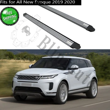 شراءتشغيل المجلس يناسب ل L. و روفر رينج روفر إيفوك 2019 2020 الجانب خطوات Nerf بار دواسة سيارة الجانب الدرج قضيب جانبي 2 قطعة