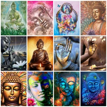 

EverShine Diamond Painting Religion Cross Stitch Rhinestones Art Diamond Embroidery Buddha Bead Picture Kits Handwork Hobby Gift