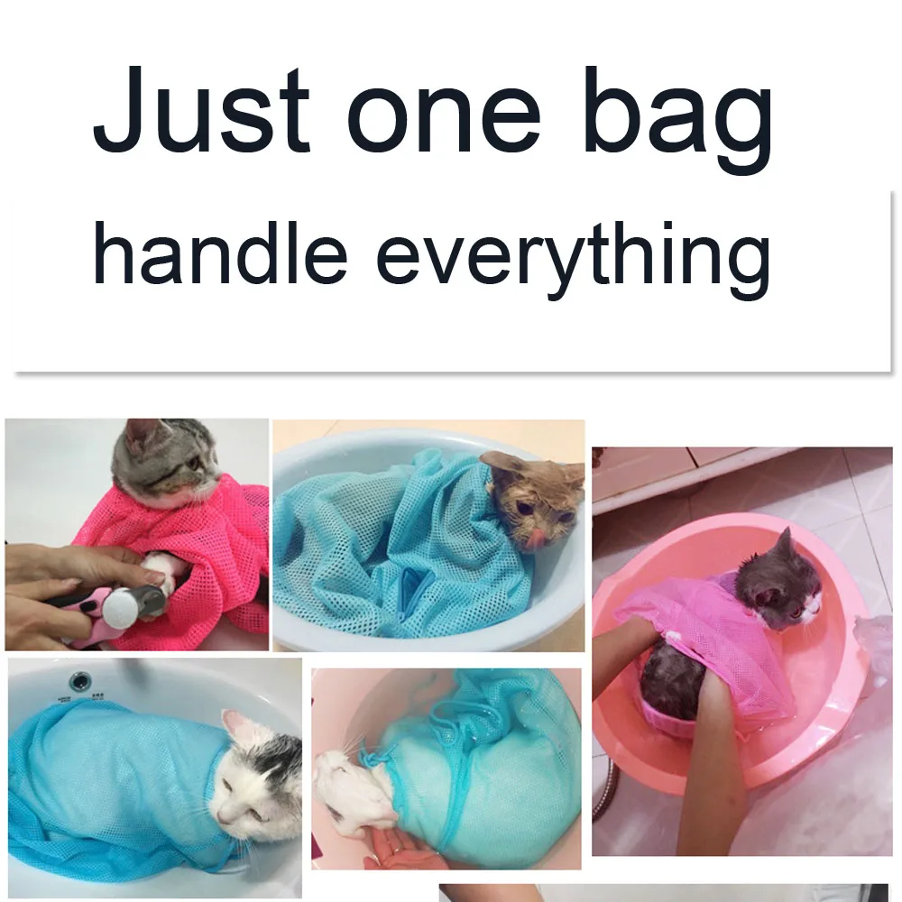 Mesh Cat Bathing Bag Cats Grooming Washing Bags Cat Bath Clean Bag No Scratching Bite Restraint Cat Supplies Nail Cutting YT0015 Mesh Cat Bathing Bag Cats Grooming Washing Bags Cat Bath Clean Bag No Scratching Bite Restraint Cat Supplies Nail Cutting YT0015